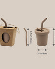 Gobelet à paille noüka 180 ml - Shifting Sand