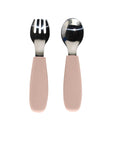 Ensemble de couverts pour tout-petits noüka - Vieux rose