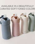 Gourde en acier inoxydable noüka 12 oz Collection Susan - Rose poudré