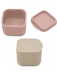 noüka Mini pots à collation, lot de 2 - Rose poudré/Poussière