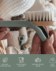Brosse à cheveux pour bébé noüka - Lily Blue