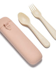 noüka Reusable Utensil Set & Carry Case - Soft Blush