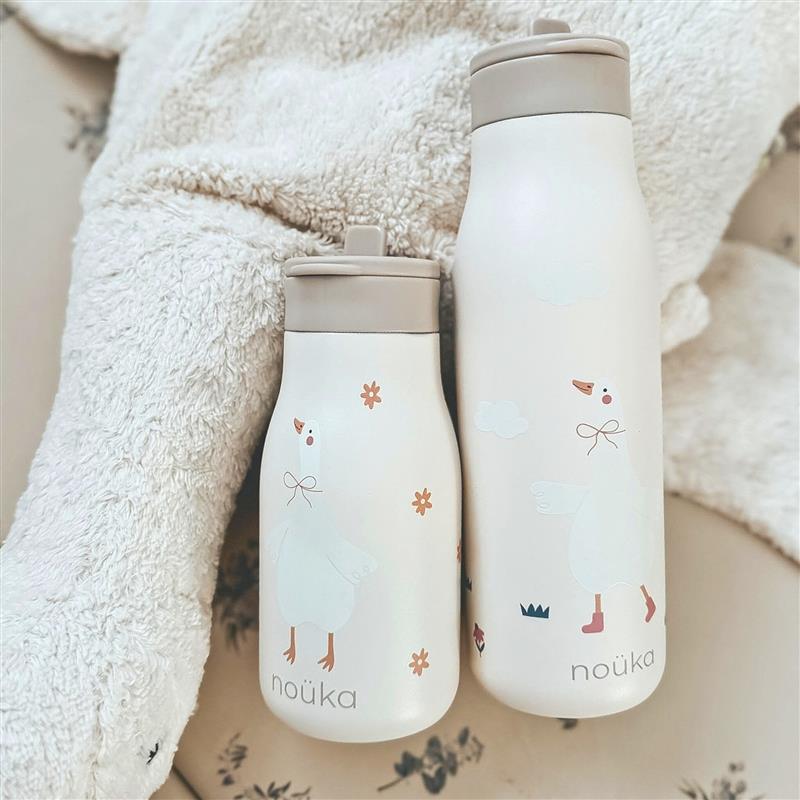 noüka Stainless Steel Drinking Bottle 16 Oz Daisy Collection - Willow The Goose