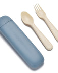 Set de couverts réutilisables noüka avec étui de transport - Vague