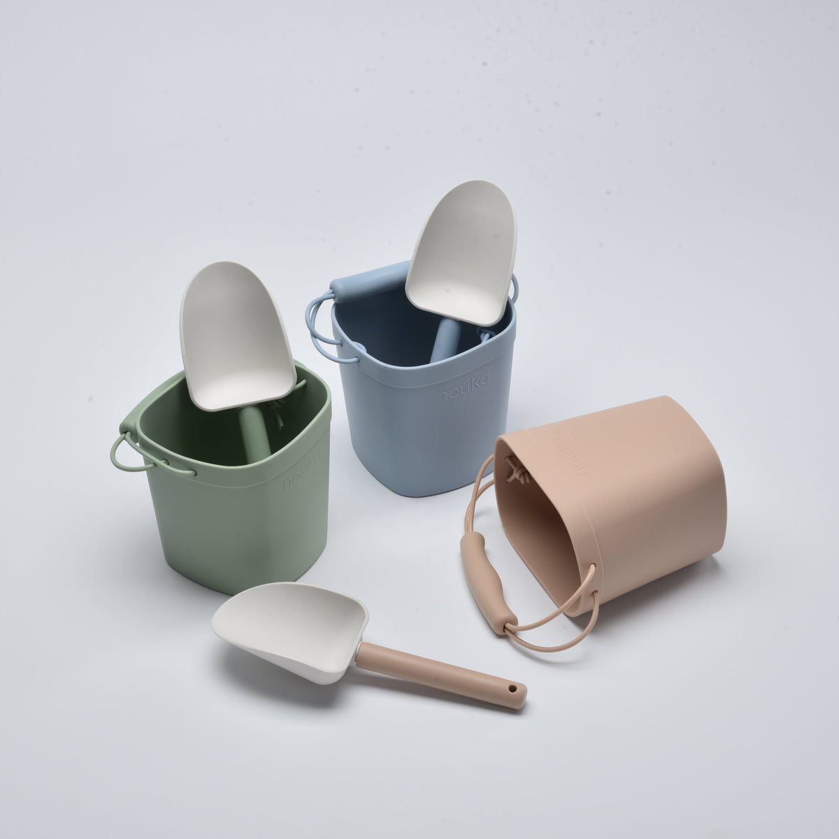 Seau et pelle en silicone noüka - Mousse