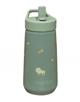 Gourde à paille avec bouchon rabattable noüka 415 ml (14 oz) Collection Henry - Safari