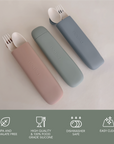 noüka Reusable Utensil Set & Carry Case - Soft Blush