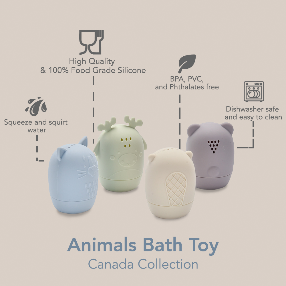 Jouets de bain pour animaux noüka – Collection Canada