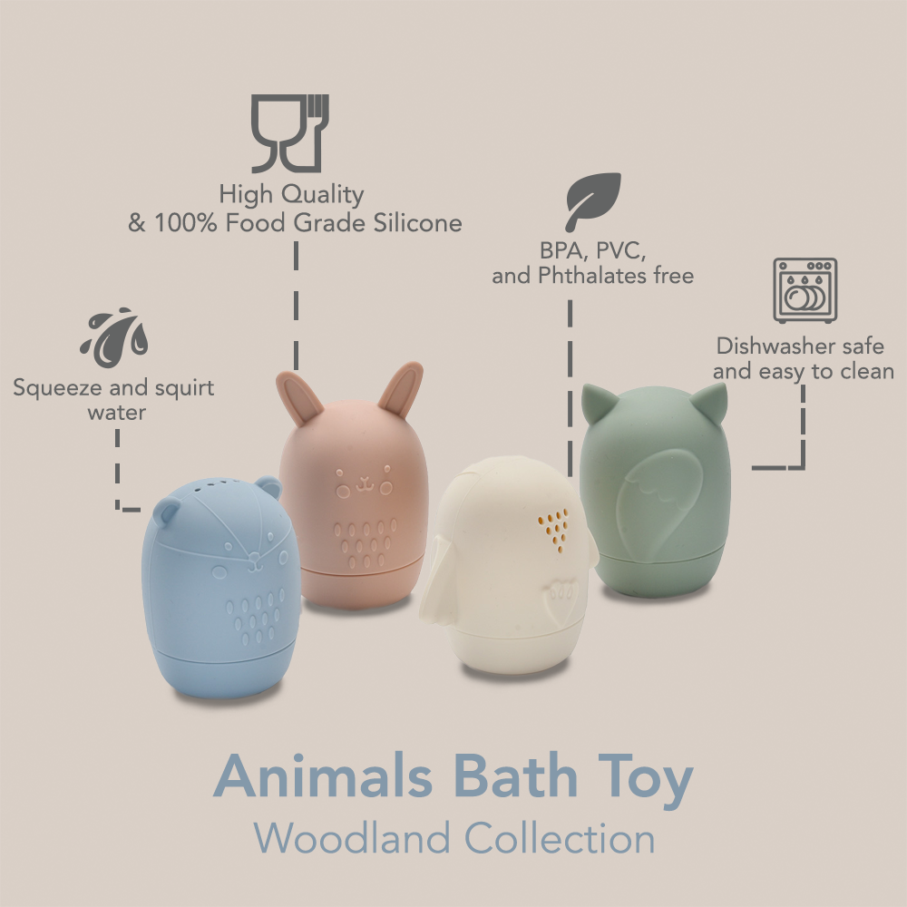 Jouets de bain pour animaux noüka - Collection forêt