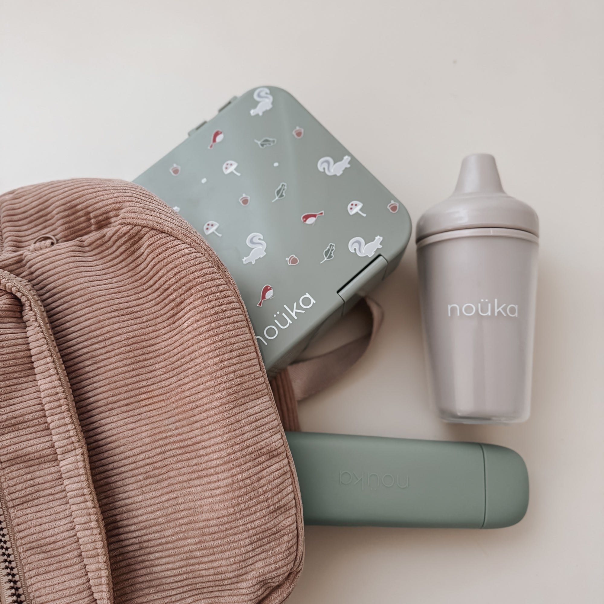 noüka Reusable Utensil Set &amp; Carry Case - Soft Blush