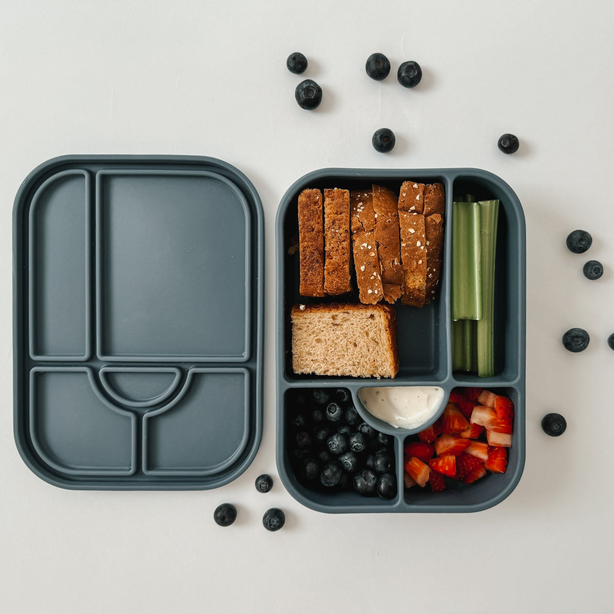 Boîte à lunch hermétique en silicone noüka Large - Feuille