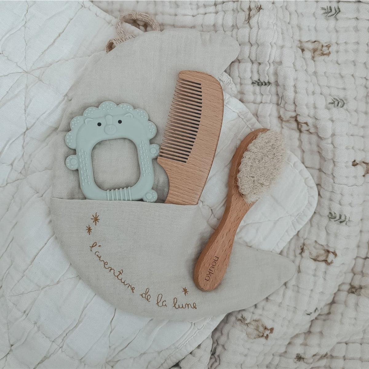 Jouet de dentition en silicone noüka - Roary le lion