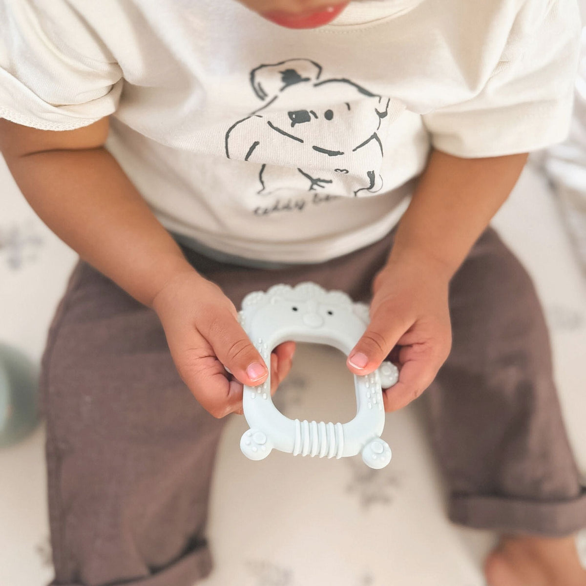 Jouet de dentition en silicone noüka - Roary le lion