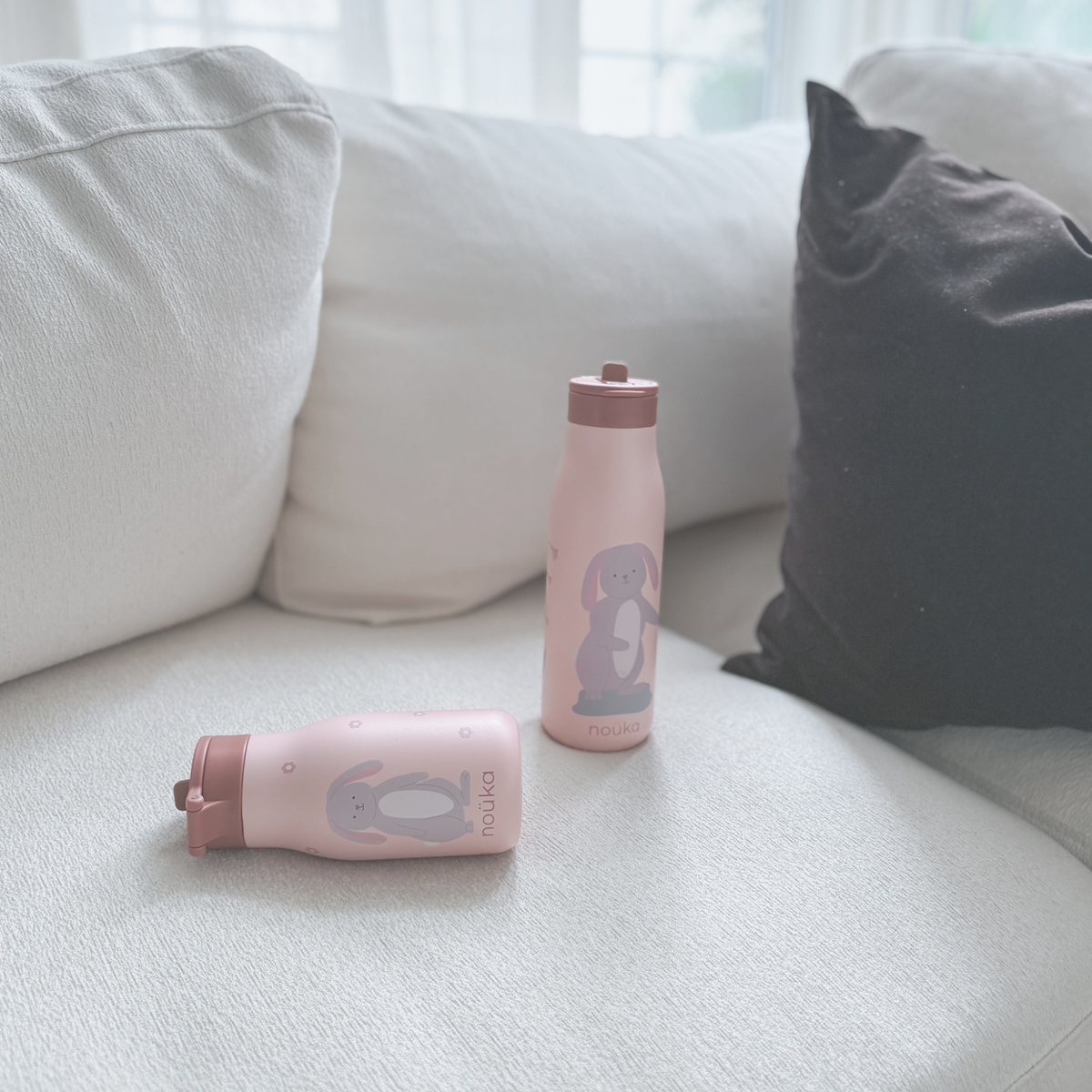 Gourde en acier inoxydable noüka 300 ml Collection Lucie - Pip le lapin