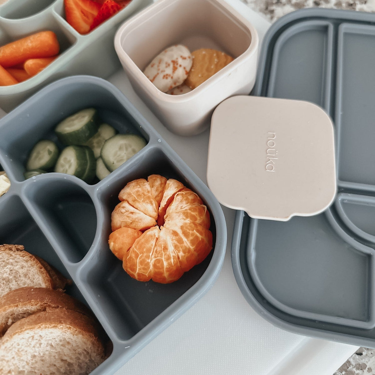 Boîte à déjeuner hermétique en silicone noüka Large - Vague