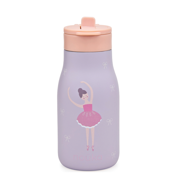 noüka Stainless Steel Drinking Bottle 10 Oz Lucie Collection - Fleur The Ballerina