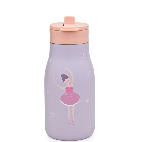 noüka Stainless Steel Drinking Bottle 10 Oz Lucie Collection - Fleur The Ballerina