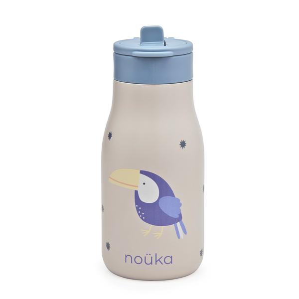 noüka Stainless Steel Drinking Bottle 10 Oz Lucie Collection - Kiko The Toucan