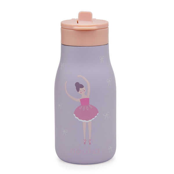 noüka Stainless Steel Drinking Bottle 10 Oz Lucie Collection - Fleur The Ballerina