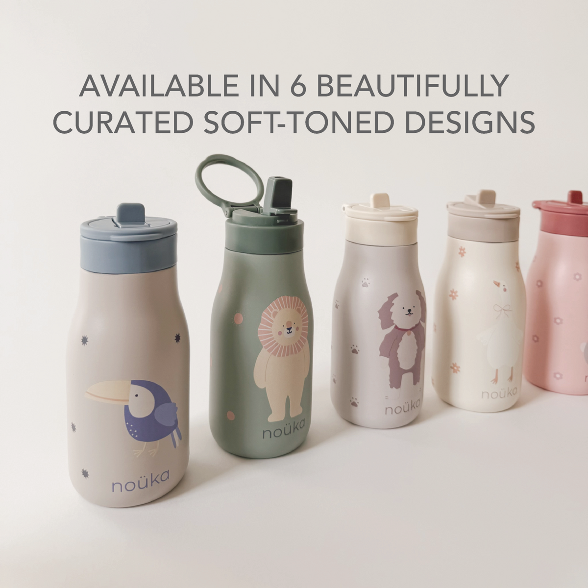 Gourde en acier inoxydable noüka 300 ml Collection Lucie - Pip le lapin