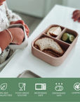 noüka Petite boîte à goûter hermétique en silicone - Poussière