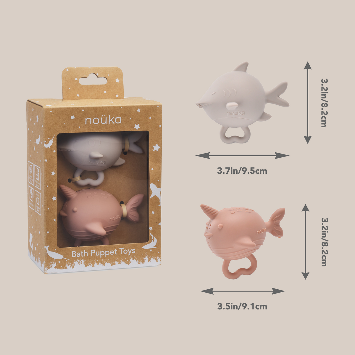 Ensemble de jouets de bain marionnettes noüka - Rêves aquatiques