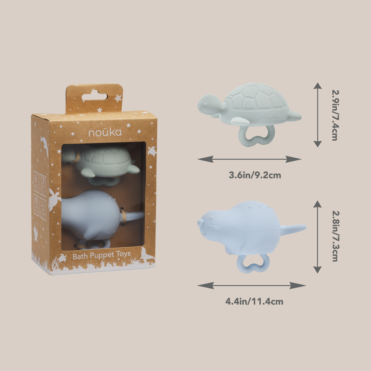 Ensemble de jouets de bain marionnettes noüka - Eaux calmes