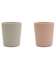 noüka Ma première tasse, lot de 2 - Sable mouvant/Rose poudré