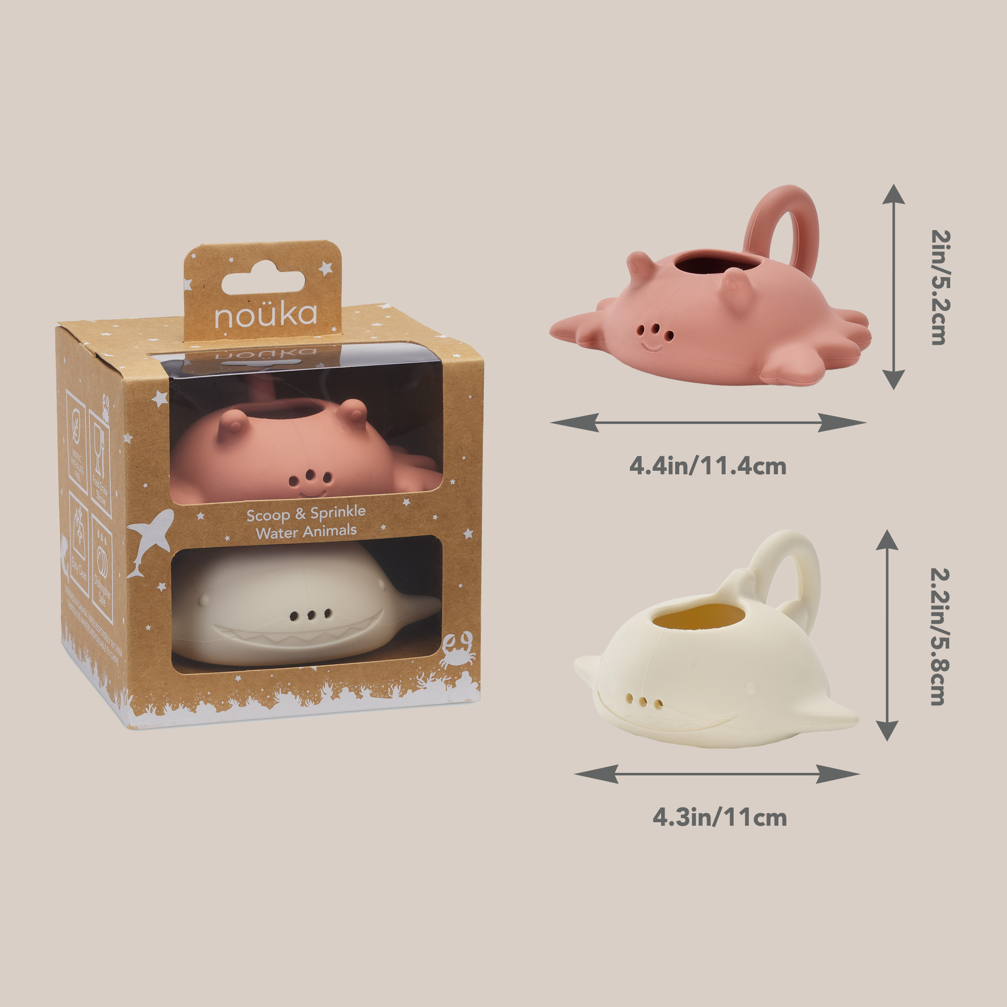 noüka Scoop &amp; Sprinkle Water Animals - By the Sea