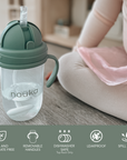 noüka Non-Spill Weighted Straw Cup 9 oz - Deep Ocean