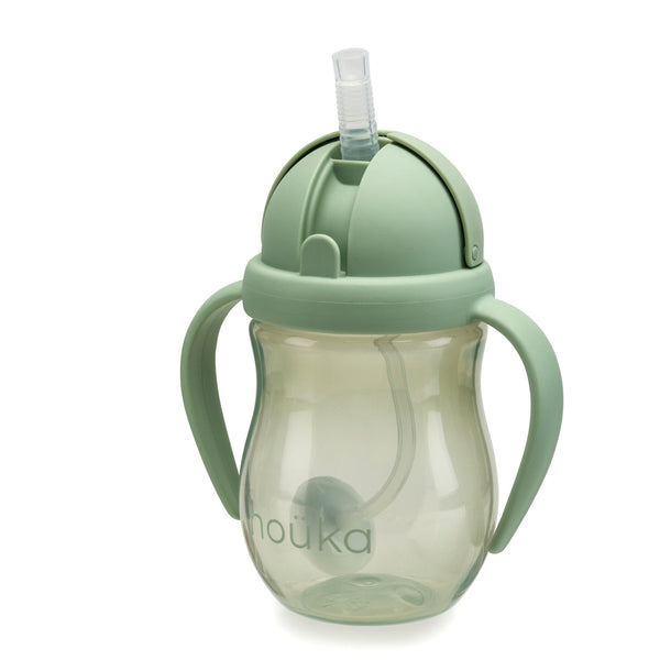 noüka Non-Spill Weighted Straw Cup oz Moss - Main Image