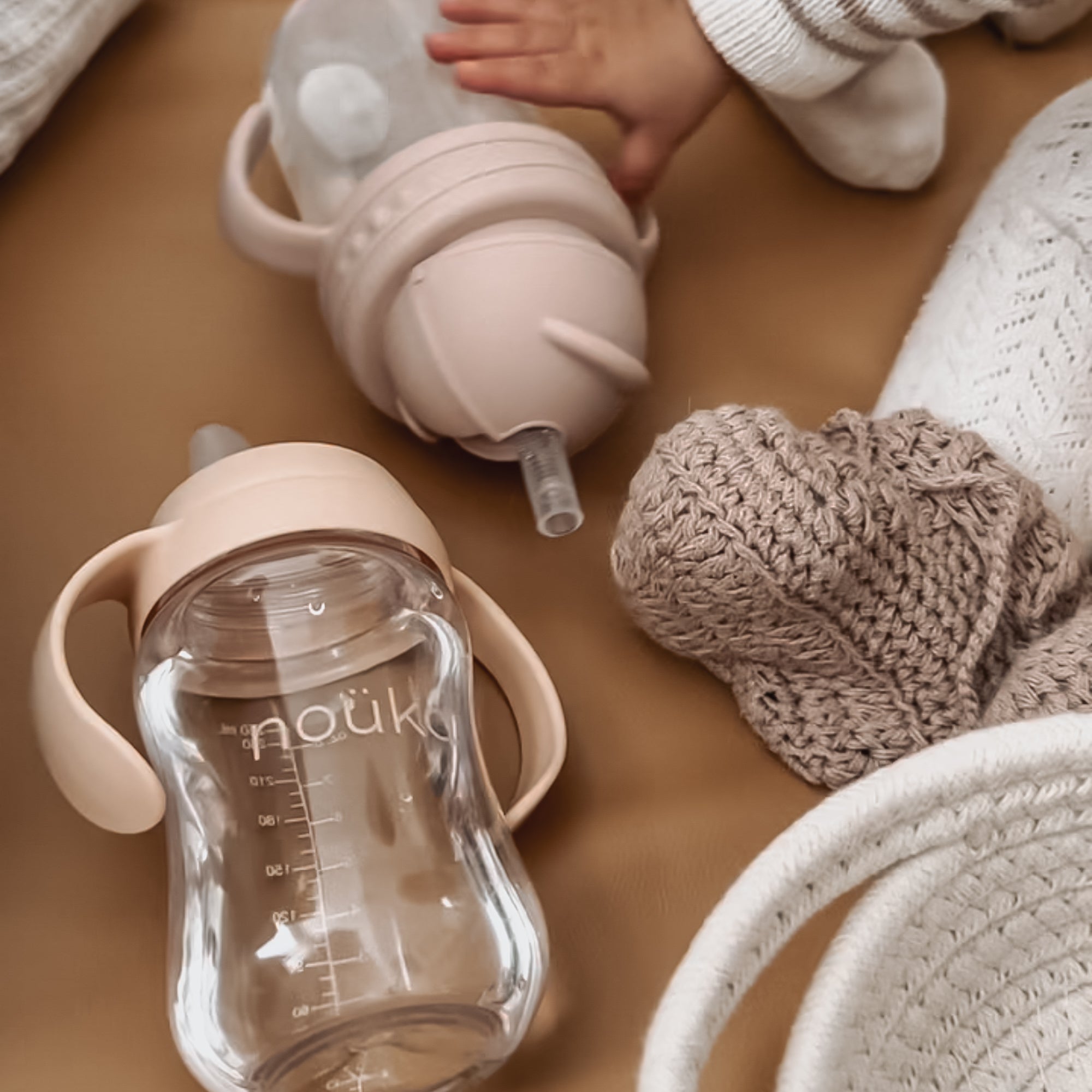 noüka Non-Spill Weighted Straw Cup 9 oz - Wave