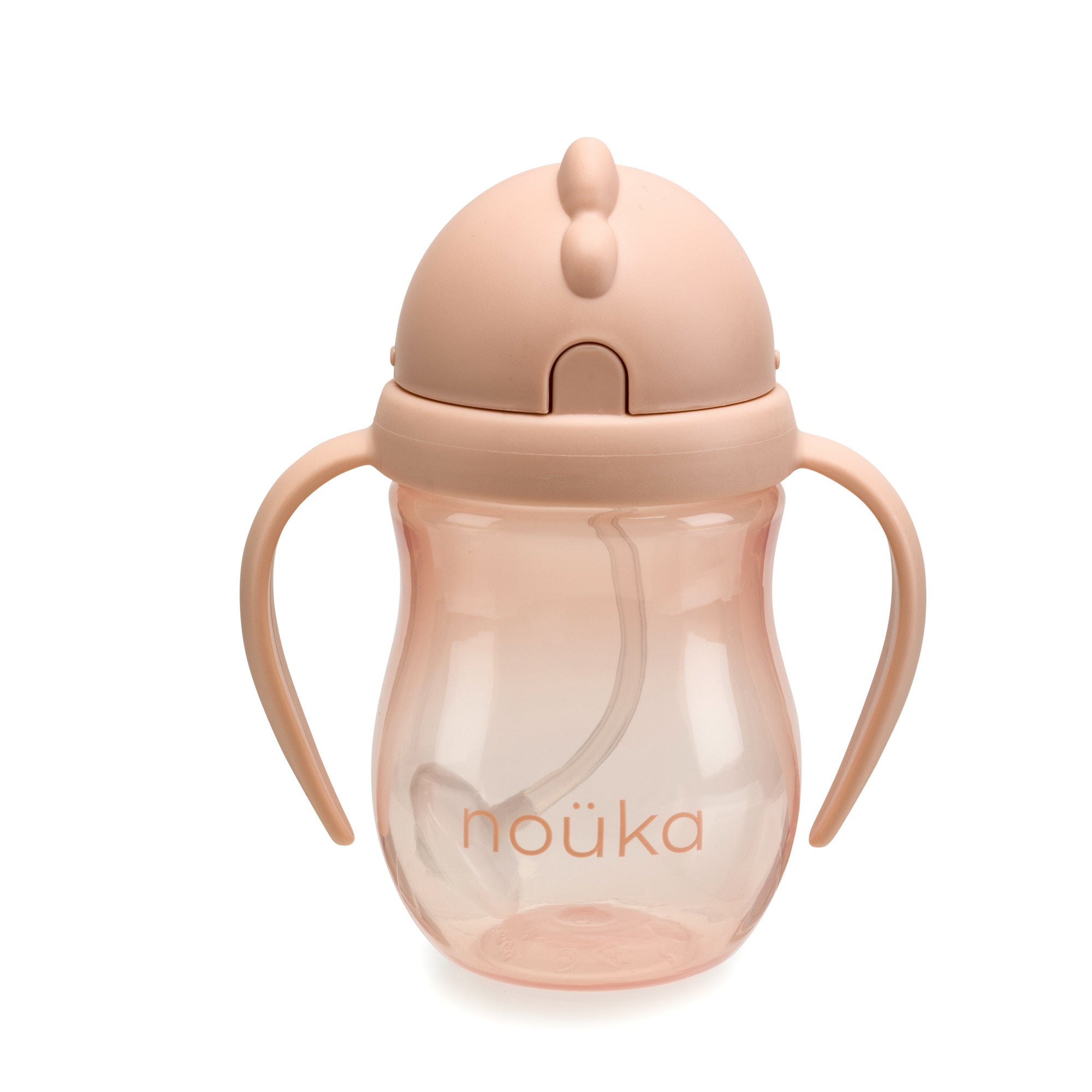 noüka Non-Spill Weighted Straw Cup 8 oz - Soft Blush