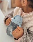 noüka Non-Spill Weighted Straw Cup 8 oz - Soft Blush
