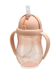 noüka Non-Spill Weighted Straw Cup 8 oz - Soft Blush