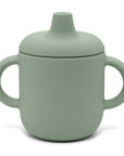 Gobelet d'apprentissage anti-fuite en silicone noüka - Feuille