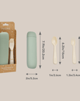 noüka Reusable Utensil Set & Carry Case - Soft Blush (Sold in Case of 2, Qty of 1=2 products) - MAIGHAN DISTRIBUTION CANADA