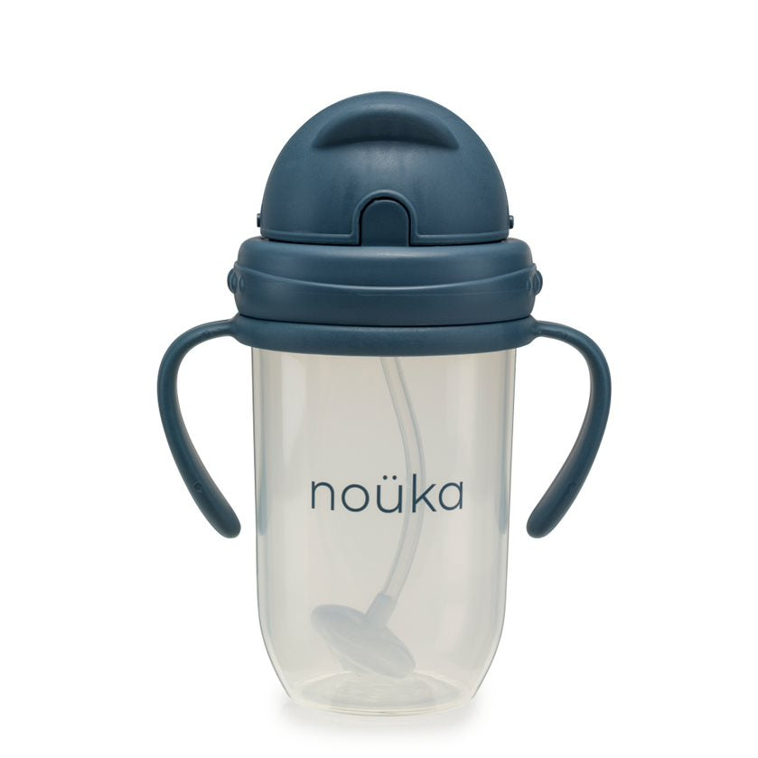 noüka Non-Spill Weighted Straw Cup 9 oz - Deep Ocean