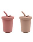 Gobelet à paille noüka 8 oz, lot de 2 - Deep Moon/Soft Blush