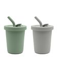 Gobelet à paille noüka 8 oz, lot de 2 - Fougère/Orage clair