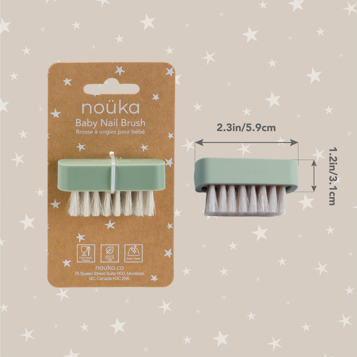 Brosse à ongles pour bébé noüka - Bloom