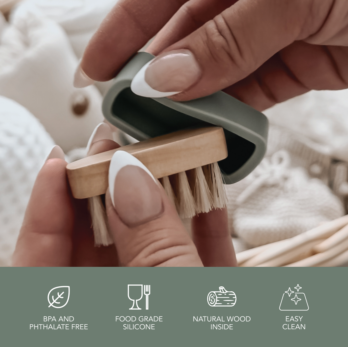 Brosse à ongles pour bébé noüka - Bloom