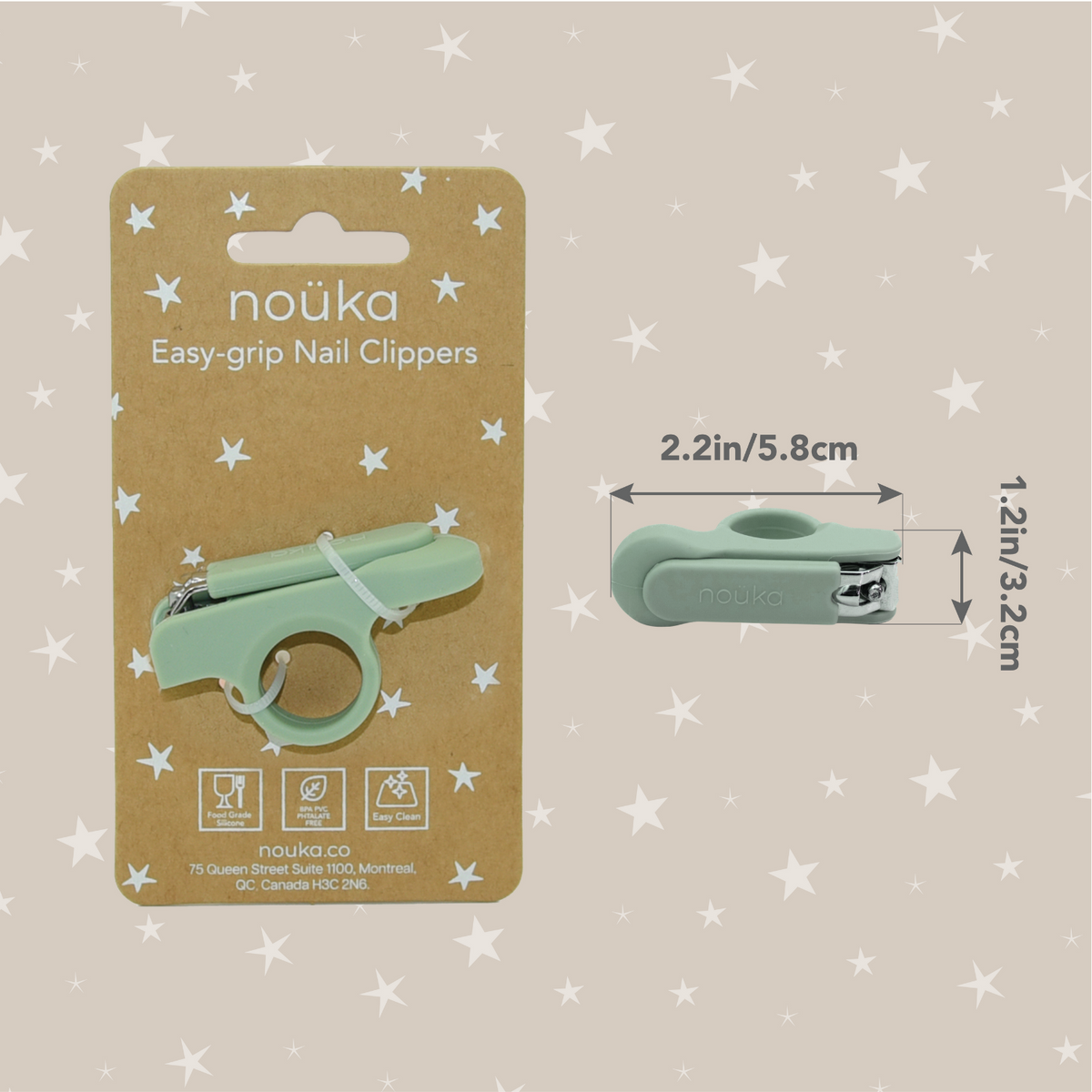 Coupe-ongles pour bébé noüka - Feuille