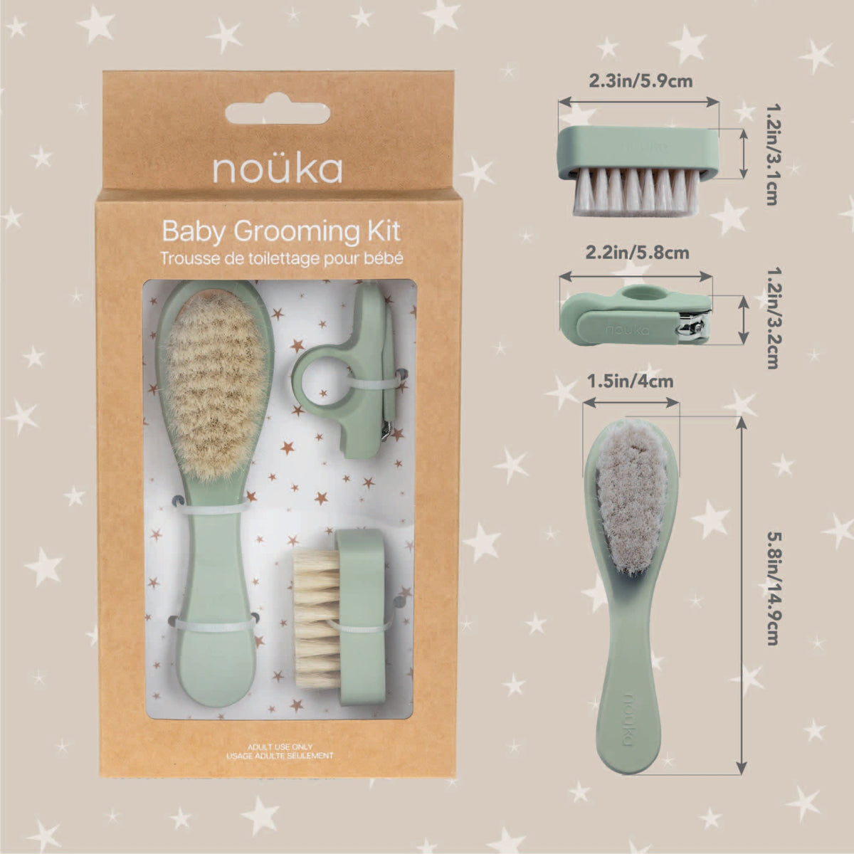 noüka Baby Care Set - Soft Pink