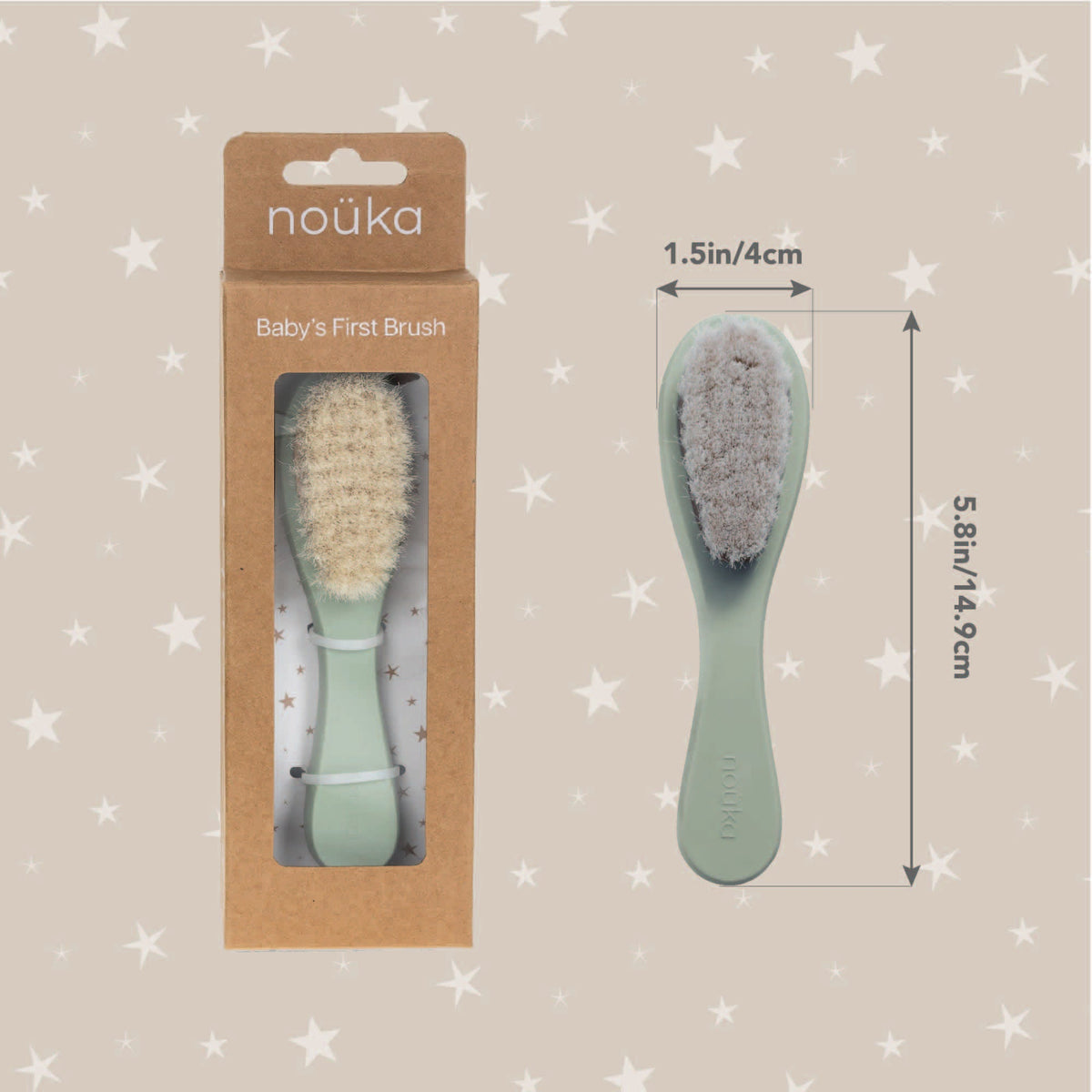 Brosse à cheveux pour bébé noüka - Sable mouvant