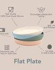 Assiette plate noüka - Rose poudré